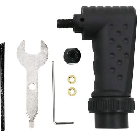 Adaptateur d'angle droit pour meuleuse électrique Accessoire 90 degrés pour meuleuse électrique Outils rotatifs Outils électriques Abrasifs (1/4)
