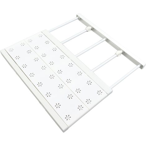 Étagère extensible pour armoire, gain de place, sans perçage, robuste et supportant une charge importante, pour la maison, 30-40 cm / 11,8-15,7 pouces (1/5)