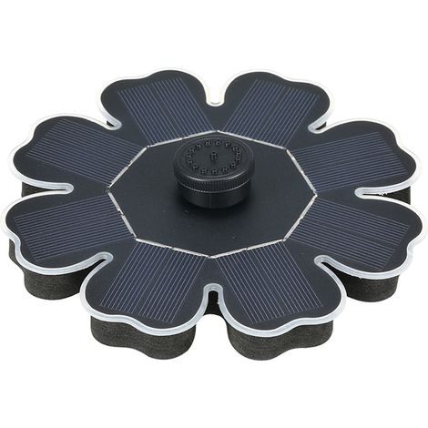 Bomba solar con forma de rosa para fuentes y bebederos para pájaros, 1,6 W, autoportante, flotante, sin escobillas, sumergible, para bebederos para pájaros al aire libre, jardines, estanques o piscina (1/5)