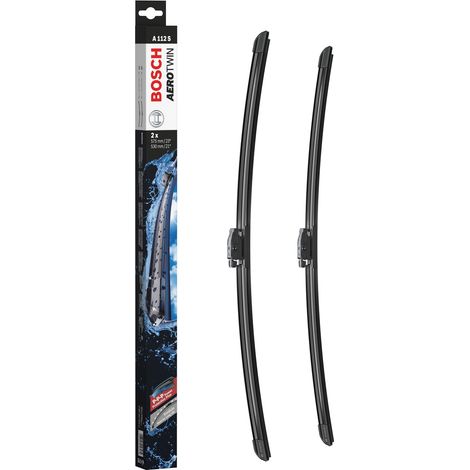 Bosch Balais d'essuie–glace plats AVANT Aerotwin A112S, L= 575/530mm – 1 paire