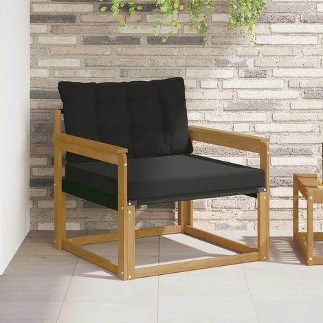 Teenpull – Outdoor-Sofagarnitur Massives Akazienholz und Textilene Weiß (1/5)