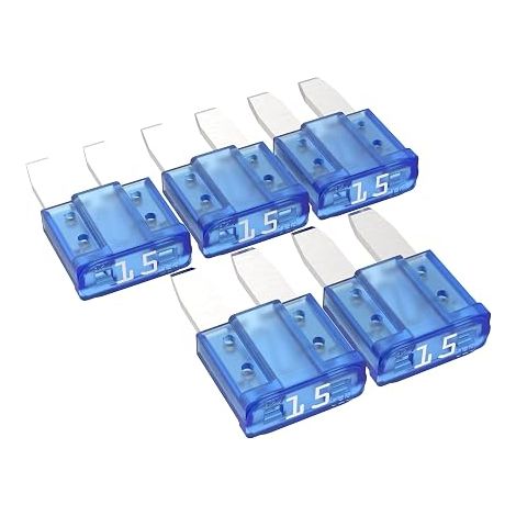 Micro 2 Blade Fuses MikrOTO II 5A - 30A Automotive Plug-In Fuse Choice: 15A Amp Blue, 5pcs (1/5)