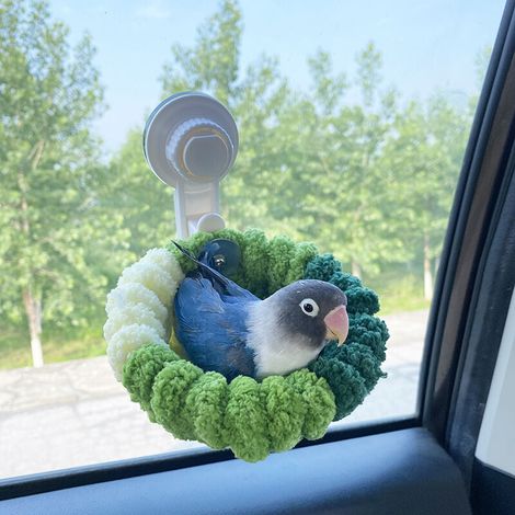 Nid à ventouse pour cage, lit suspendu en peluche pour perruches, nichoir pour conures, perruches ondulées, calopsittes, inséparables, canaris, pinsons, hamsters, petits animaux de compagnie, nid chau (1/5)