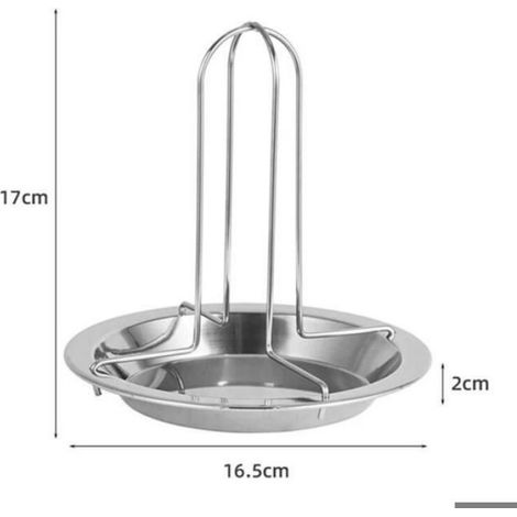 Rôtissoire À Poulet - Poêle De Cuisson Ronde - Grille Barbecue Antiadhésive En Acier Au Carbone - Pour Barbecue Intérieur Extérieur - 1 Pièce (1/5)