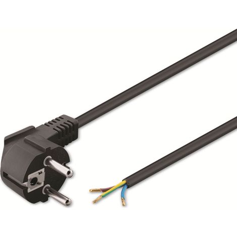 Stromkabel Goobay 1 5 m schwarz Typ F (1/2)