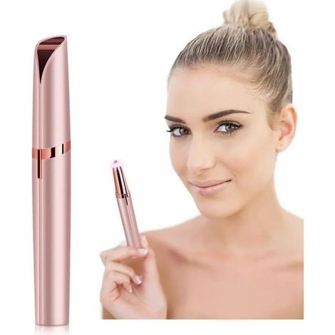Épilateur à sourcils avec lumière LED - Tondeuse à sourcils électrique de précision rechargeable pour femmes (1/5)