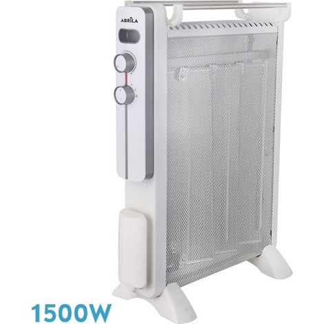Radiador Mica Caicos 1500w 3 Elem Blanco/gris 3potencias Prot. Sob. Calent. Antivuelco 63,5x45x21 Cm (1/2)
