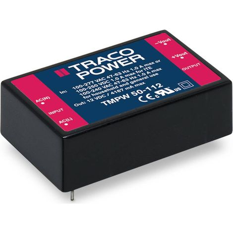 TracoPower TMPW 50-112 Alimentation à découpage 12 V/DC 4.16 A 50 W Y333882 (1/2)