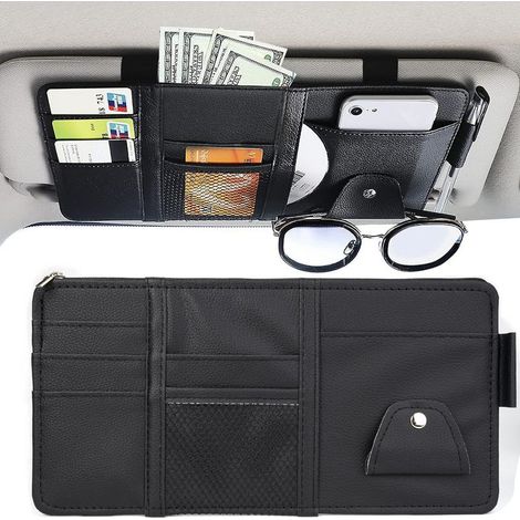Auto Poche IntéRieure Pare - Soleil Voiture Organisateur Pare - Soleil Voiture Rangement De Pare-Soleil De Voiture Pare-Soleil Voiture Clip Organisateur Utilisé pour Cartes de Crédit (1/5)