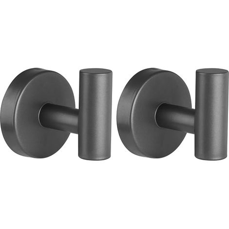 SUS304 Bathroom Wall Hook Stainless Steel Grey (1/4)