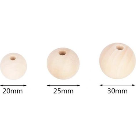 Holzkugeln M - Papageienpfotenspielzeug oder DIY-Ersatzteile (1/4)
