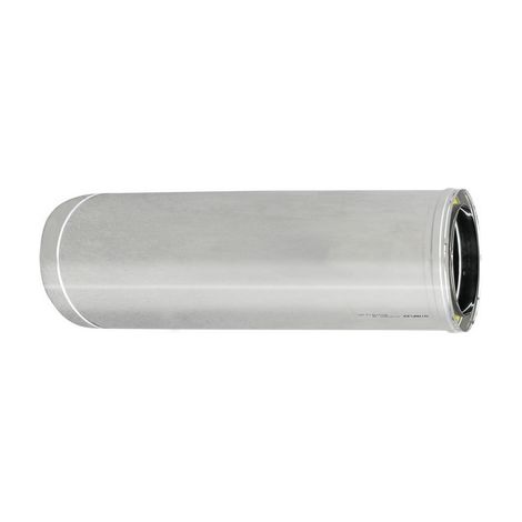 Doppelwandiges 316L-Edelstahlrohr – Länge 1 m – Innendurchmesser 130 mm – Außendurchmesser 180 mm