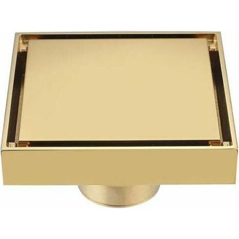 Full Copper brossé Gold flooring Étanche aux odeurs avec filtre noyau intérieur WC salle de bain machine à laver balcon cacher Gold flooring,de (1/3)