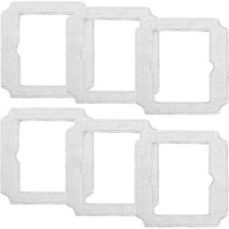 6 Lingettes Microfibre Lavables ECOVACS Winbot Mini Réf W-CC02-0012 Pièces de Rechange (1/5)