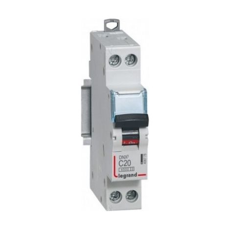 Legrand – Disjoncteur unipolaire 20A courbe C 6kA – Connexion à vis – Nombre de module 1 – Pour peigne HX³ – 406775