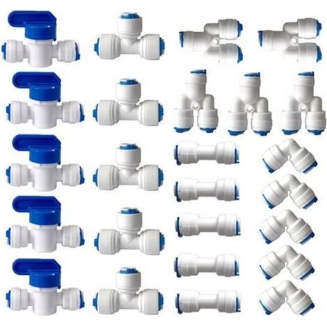 FENOPLASTICARaccord Osmoseur de filtre à eau, Raccord Droit 1/4\ (1/5)