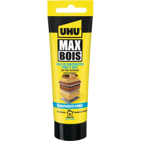 UHU Colle a bois MAX EXPRESS TUBE transparent 85G (1/5)