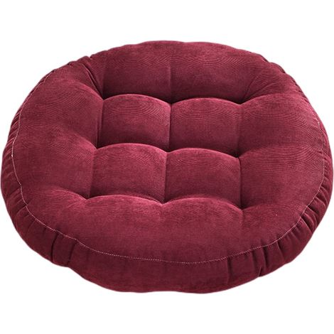 Coussin Au Sol - Coussin Carré Matelassé En Velours Côtelé Épais - Pour Méditation Yoga Tatami Salon Balcon Bureau Extérieur - 45 X 45 X 12 cm - 1 Pièce (1/5)