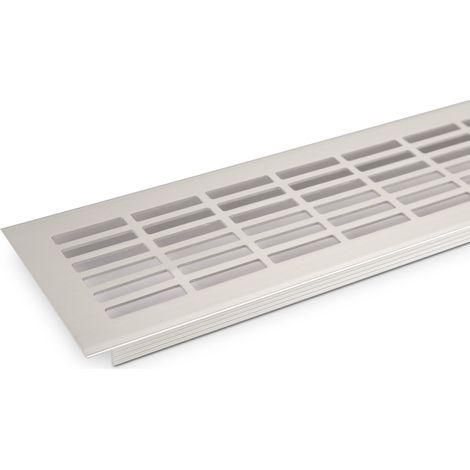 Lüftungsgitter Lochblech 480 x 81 mm Silber EV1