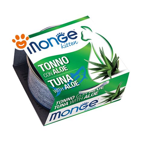 Monge Fruits Cat Kitten Tonno e Aloe - Monge Fruits Cat Kitten Tonno e Aloe - Lattina Da 80 Gr