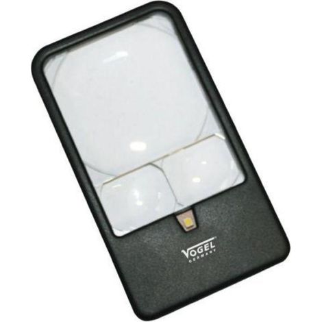 VOGEL 601230 LUPA DE BOLSILLO CON LED, AUMENTO X3 / X5 / X7 (1/2)