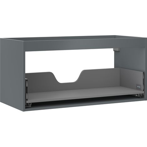 Mexen Box-A corpo dell'armadietto sotto lavabo 100 cm, 1 cassetto, grafite opaco - 91AX0-1000-470-1-66 (1/4)