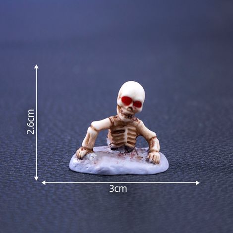 Halloween-Totenkopf-Pärchenfiguren, niedliche DIY-Dekorationen und Accessoires, Miniatur-Tischdekorationen mit Landschaftsmotiven
