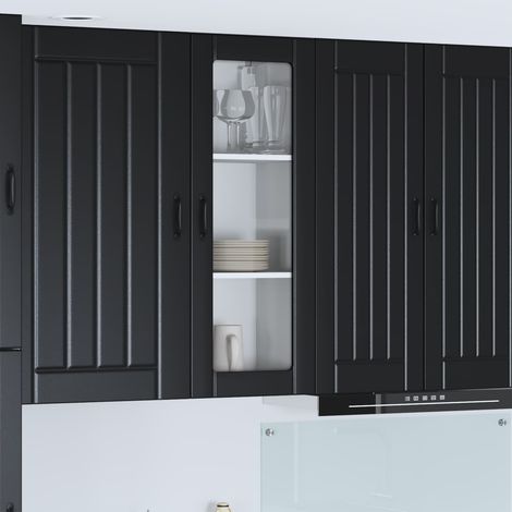 Armoire de cuisine-Meuble de cuisine-Armoire de rangement Noir 40 x 31 x 100 cm Bois d'ingénierie 622399 (1/5)
