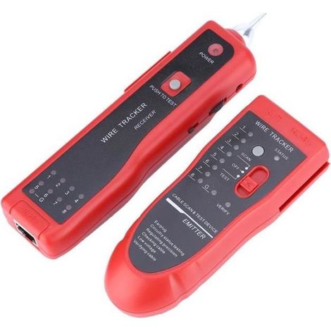 Traceur de câbles, Kit de test de câble téléphonique, Détecteur de ligne multifonction, Instrument de mesure de fil pour (1/4)