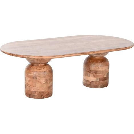 Mesa Centro Acacia 135X75X45 Marron (1/5)
