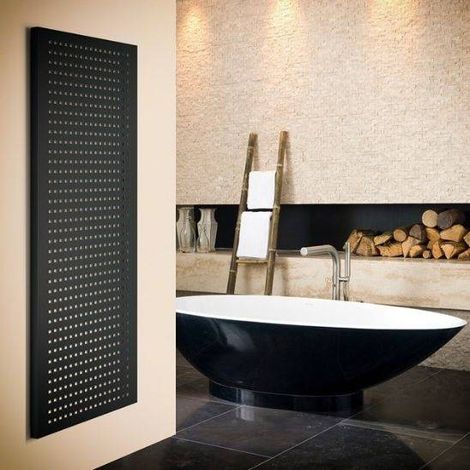 Termoarredo verticale di design Torcello  Bianco  515 mm (1/4)