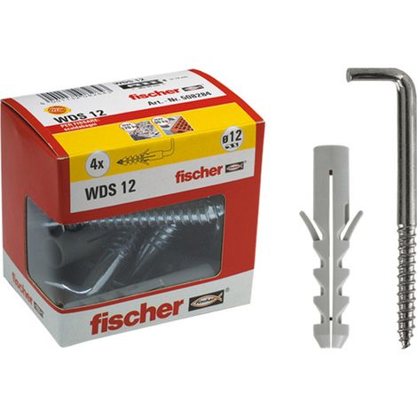 Tasselli + ganci cassette / scalda acqua Fischer wds 10 y Ø 10 mm 4 pz (1/3)