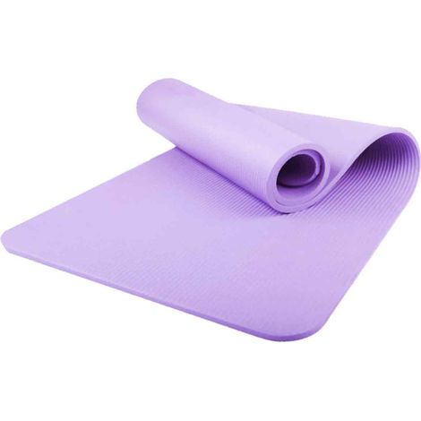 Tapis de yoga NBR épais pour débutants, antidérapant, pour femmes, corde à sauter, tapis de danse et de fitness élargi pour hommes et femmes, tapis de sol pour le yoga (1/5)