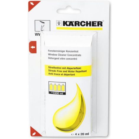 Nettoyant vitres concentré Karcher 4x20 ml