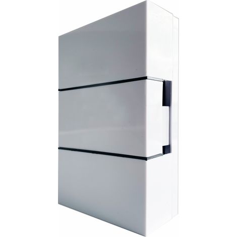 Heidemann Zweiklang-Gong Ibis 8V reinweiß 168x105x45mm Klingeltransformator (1/3)