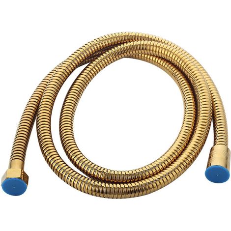 1 Flexible de douche, Acier inoxydable, Anti-nœuds, Étanche, Pour salle de bain et camping-car (1/5)