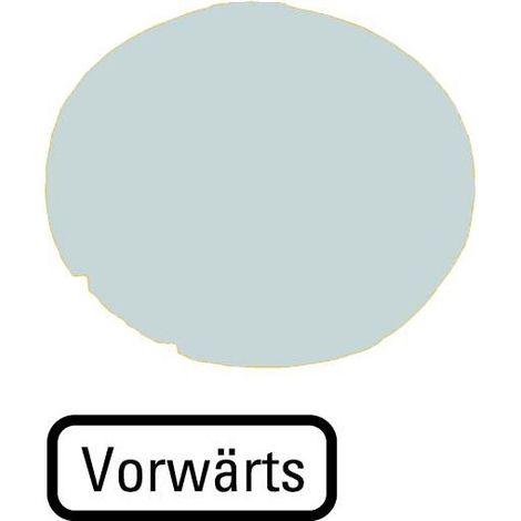 Verrine pour boutons-poussoirs plate blanche MARCHE AVANT EATON M22-XDL-W-D15