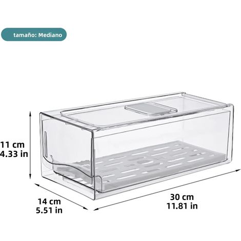 Étagère de rangement pour réfrigérateur de taille moyenne, boîte de conservation alimentaire réutilisable (1/5)