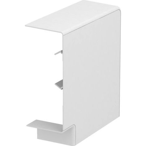 OBO Bettermann Ángulo plano Pieza moldeada con forma de caperuza 70x170mm policarbonato/acrilonitrilo-butadieno-estireno blanco puro RAL 9010, 6274620