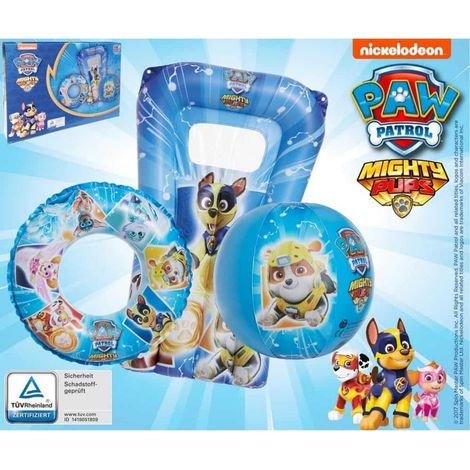 Kit de jeux de plage 3 pièces : ballon, bouée, matelas enfant