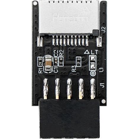 Adaptateur de connecteur d'interface USB Type-E pour carte mère, câble d'extension USB 2.0 femelle à 9 broches (1/5)