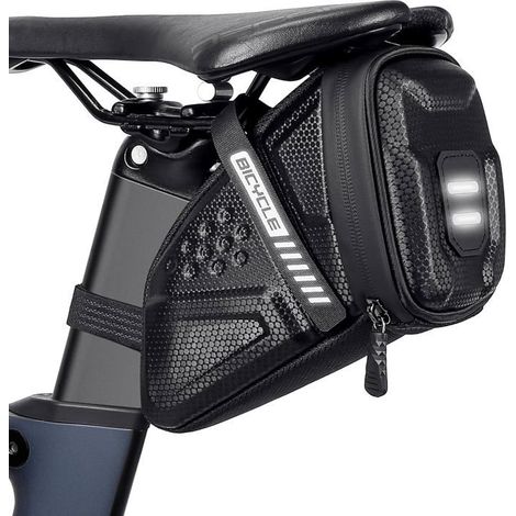 Sacoche de Selle Vélo Imperméable Arrière avec Bandes Réfléchissantes (1/5)