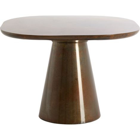 Tavolino d'appoggio color bronzo in metallo elegante Light & (1/4)