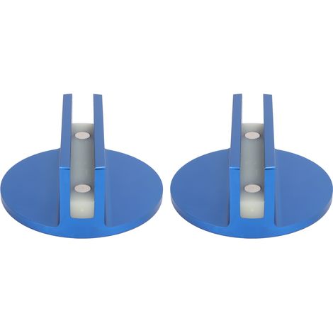Adattatore universale per telaio in alluminio con saldatura a pizzico, cuscinetto magnetico in alluminio per la maggior parte dei veicoli da almeno 3 pollici, blu, 2 pezzi.
