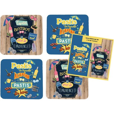 4 sous verres Marseille