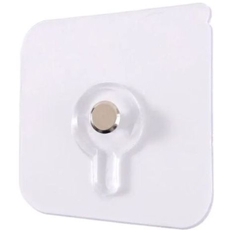 Crochets adhésifs transparents pour fixation murale – Lot de 1 – Capacité de charge jusqu'à 10 kg – Installation sans perçage - 1pcs (1/5)
