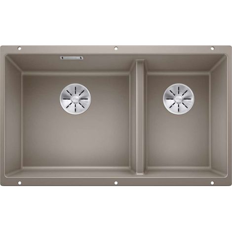 Blanco Subline 480/320 - Silgranitspüle, 86x46 cm, tartufo 523591 (1/3)