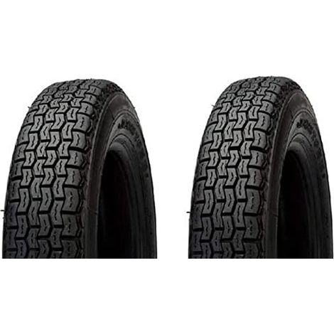 2 PNEUMATICI 4.00-12 COPPIA GOMME POSTERIORI COPERTONI D 817 8PR COMPATIBILI CON APE CAR PIAGGIO TM 703 (1/2)