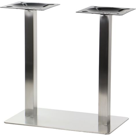 Base per tavolo in acciaio inox spazzolato SH-3003-1/S/6 - 70x40 cm (1/5)