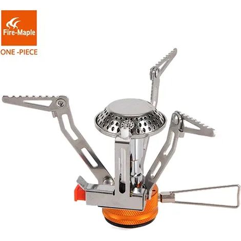 Réchaud à gaz pliable monobloc Fire Maple, léger, en acier inoxydable, pour le camping et les activités de plein air. Brûleur à gaz FMS-102. Réchauds de cuisine portables. (1/5)